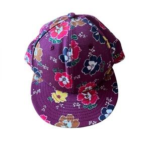 Kenzo X New Era Floral Baseball Hat Cap Fitted 7 5/8 Red